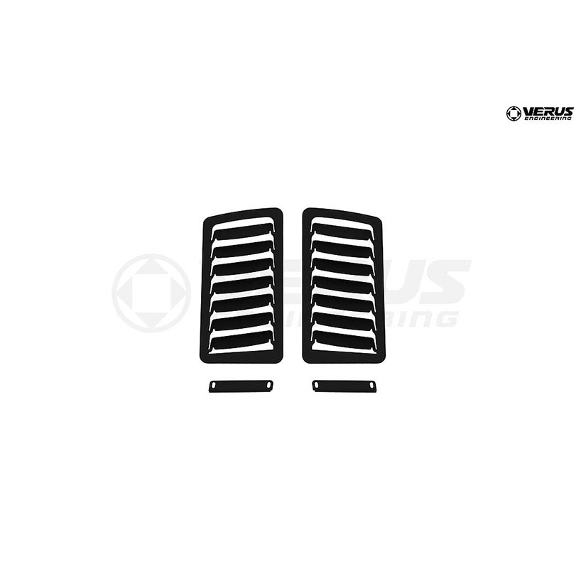 Verus Engineering FT86 Large Bonnet Louvers Only Powder Coated Black