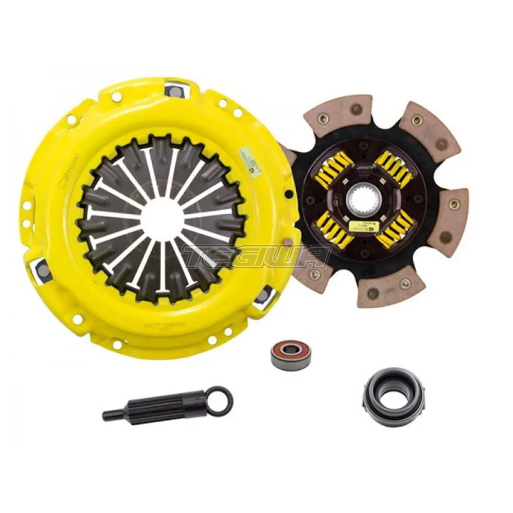 Act 6 Pad Sprung Xtreme Clutch Kit Toyota Soarer Jzz30 91-96 2.5 Turbo 1Jzgte Pull Type 236Mm