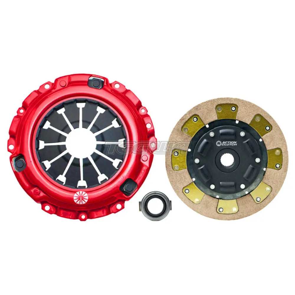 Action Clutch Stage 2 Kit Honda Civic Ef Eg Ek Ep Ep2 D15 D16 (212Mm) D-Series & Flywheel