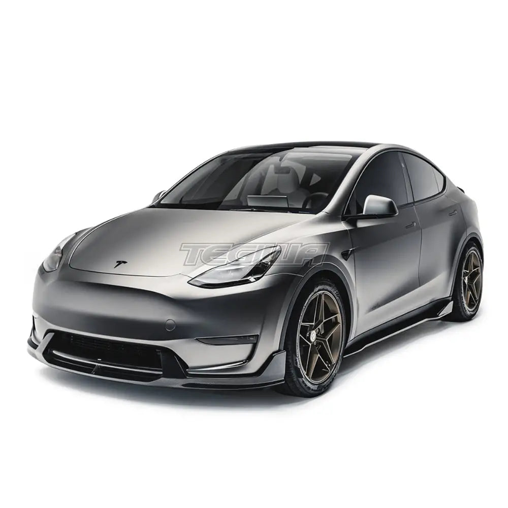 ADRO Carbon Fiber Front Lip V2 Tesla Model Y 19 + Splitters Skirts & Diffusers