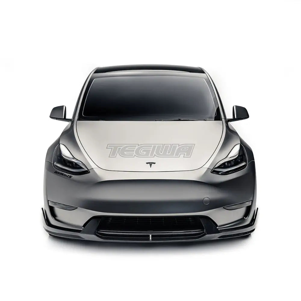 ADRO Carbon Fiber Front Lip V2 Tesla Model Y 19 + Splitters Skirts & Diffusers