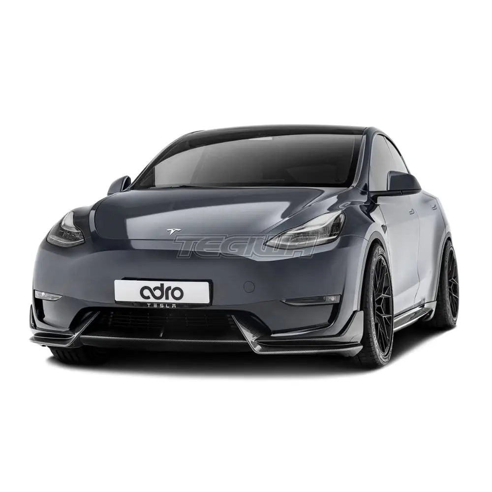 ADRO Premium Prepreg Carbon Fiber Front Lip Tesla Model Y 19 + Splitters Skirts & Diffusers