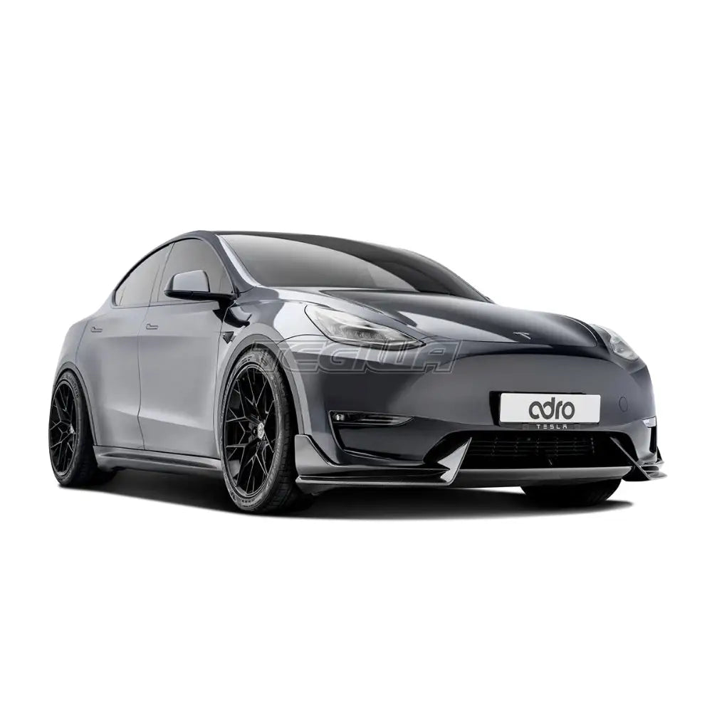 ADRO Premium Prepreg Carbon Fiber Front Lip Tesla Model Y 19 + Splitters Skirts & Diffusers