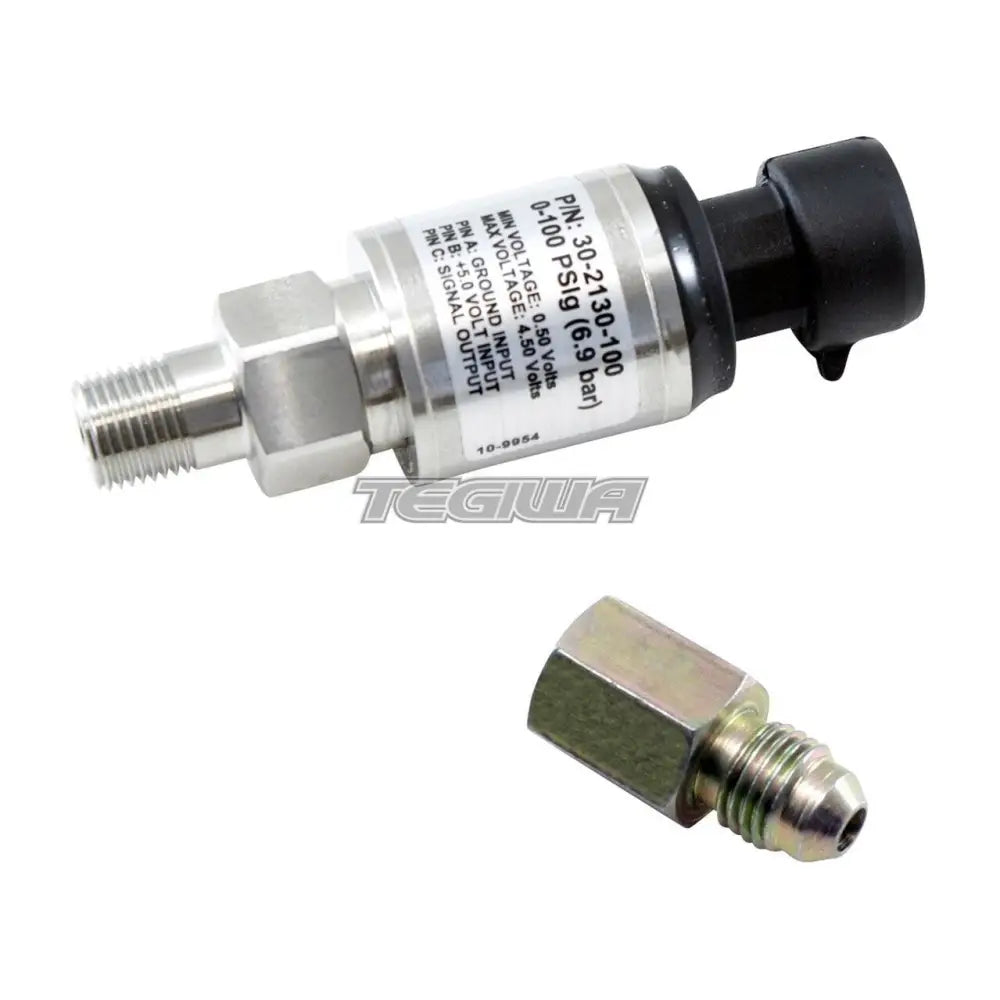 AEM 100 PSIg Stainless Sensor Kit Stainless Steel Sensor Body 1/8" NPT Male