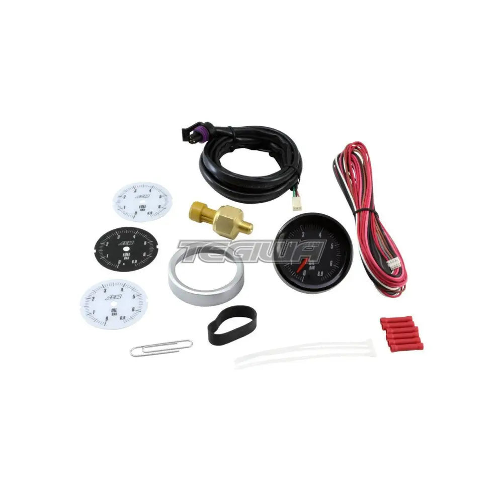 AEM Analog Oil/Fuel Metric Pressure Gauge 0~6 9Bar