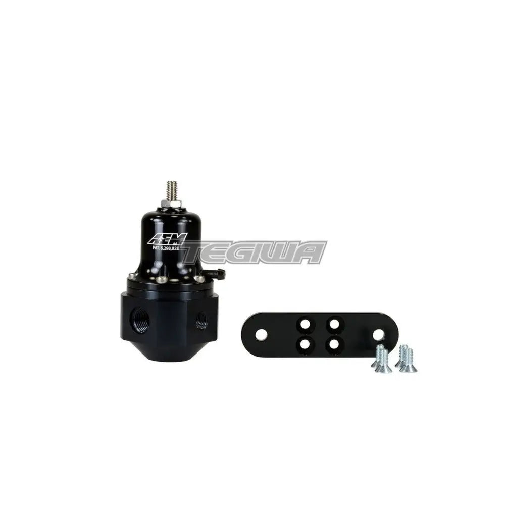 AEM High Capacity Universal Adjustable Fuel Pressure Regulator Black Anodized Inlet