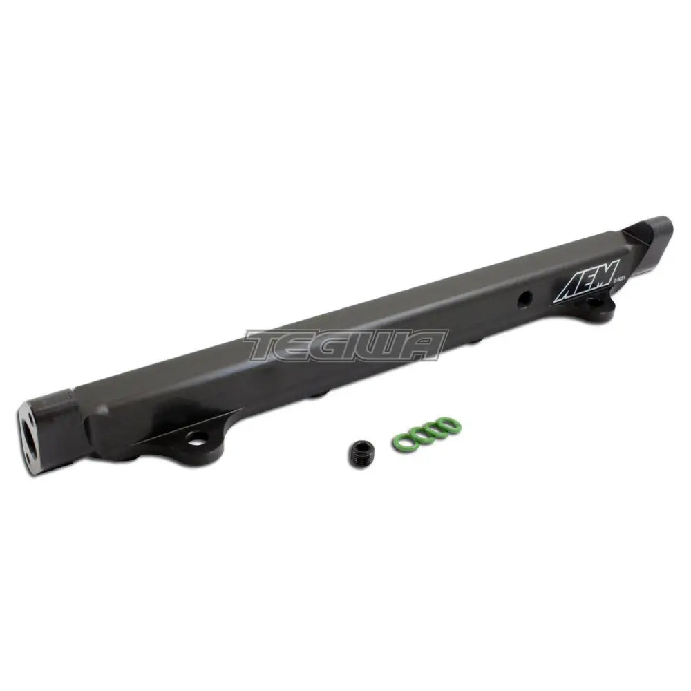 AEM High Volume Fuel Rail Black Mitsubishi 4G63