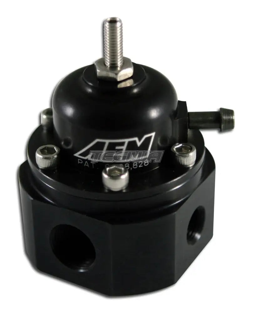 AEM Universal Adjustable Fuel Pressure Regulator Black Inlet