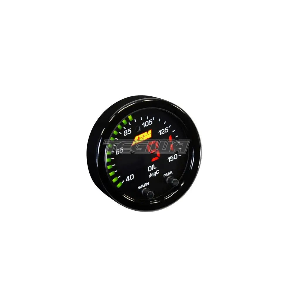 AEM X-Series Temperature Gauge 100~300F / 40~150C Black Bezel and Black Water Faceplate