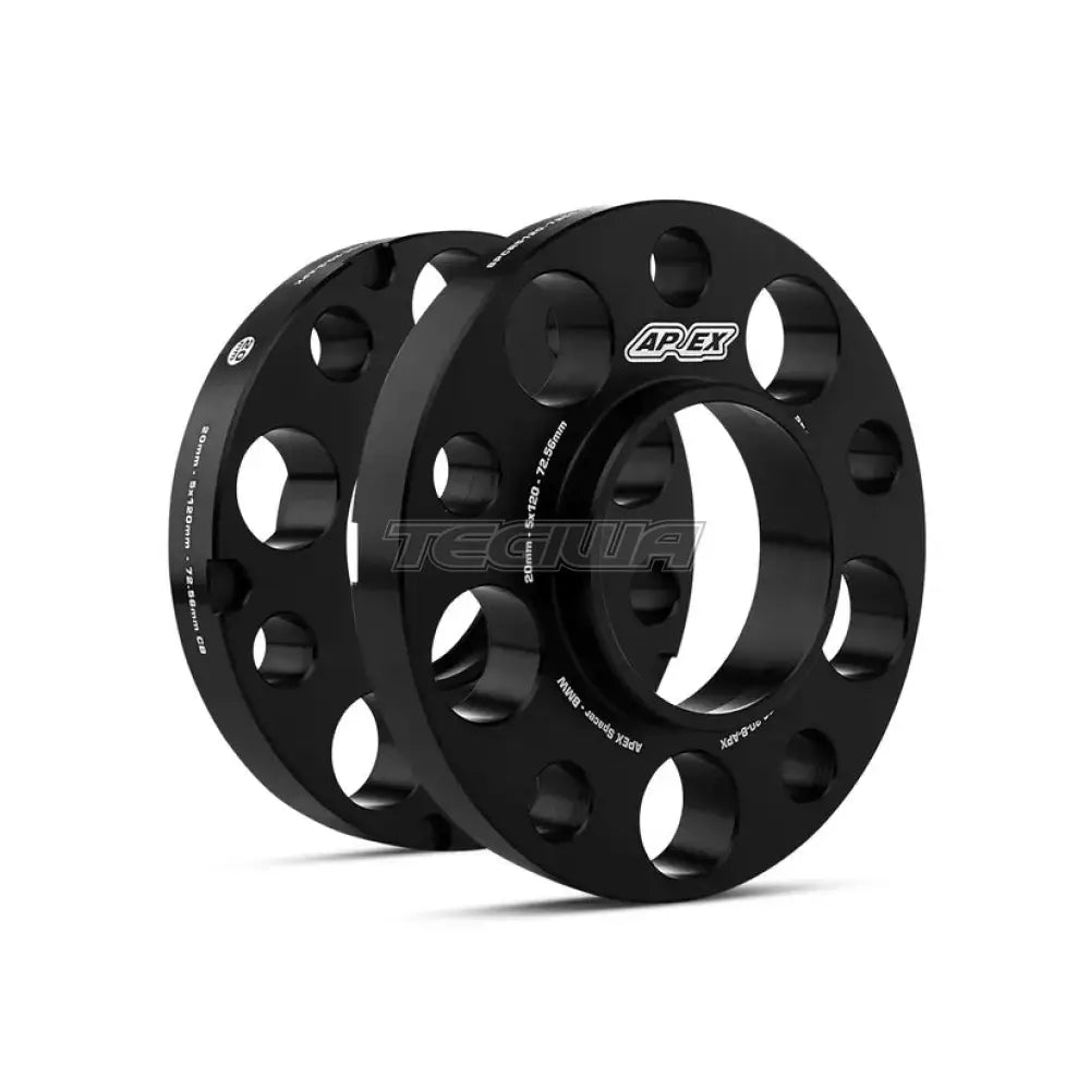 Apex Bmw 5X112Mm Wheel Spacer Kit 3Mm / Black Spacers