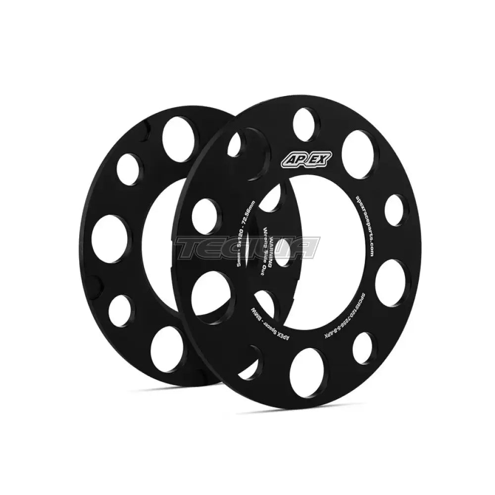 Apex Porsche Wheel Spacer Kit 3Mm / Black Spacers