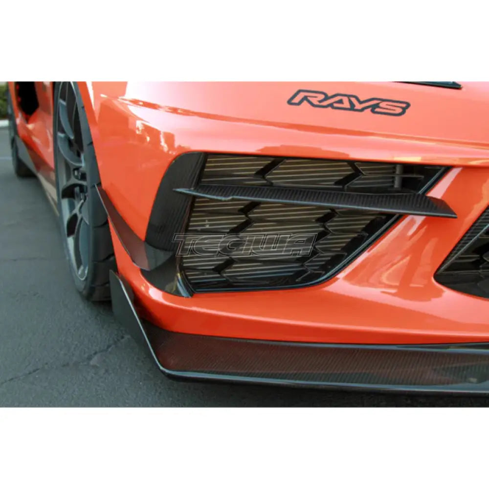 Apr Performance Carbon Fiber Front Bumper Side Bezel Chevrolet Corvette C8 20 + Fibre