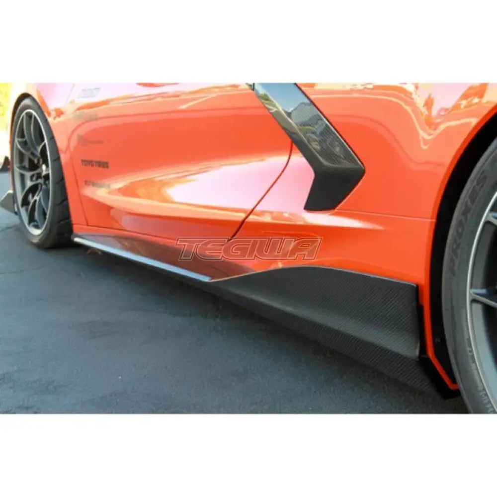 Apr Performance Carbon Fiber Side Rocker Extensions Chevrolet Corvette C8 20 + Bumpers & Body Kits