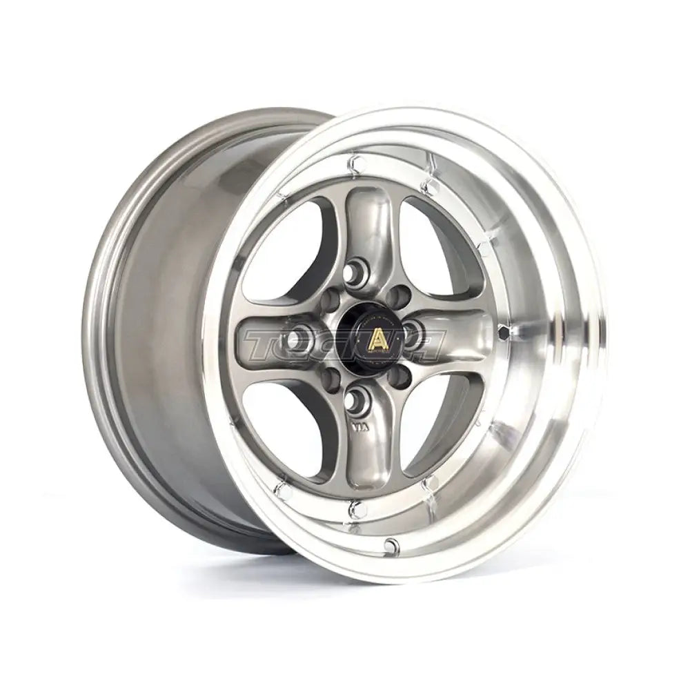 Autostar Classic Alloy Wheel Gunmetal Polished Lip