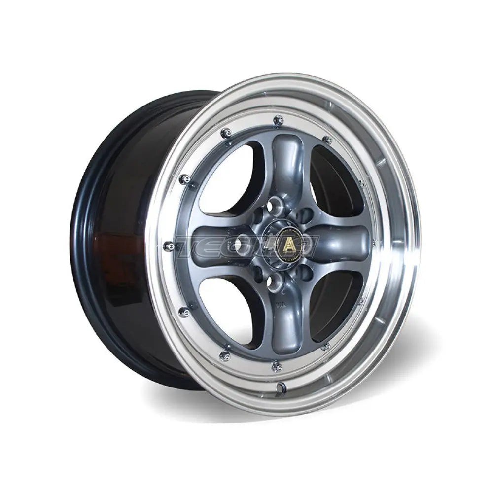 Autostar Classic Alloy Wheel Gunmetal Polished Lip