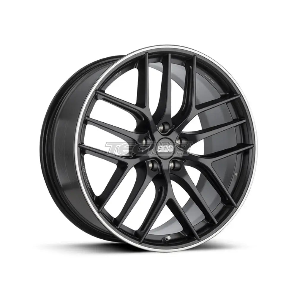 BBS CC-R Alloy Wheel Satin Black with Stainless Rim Protector