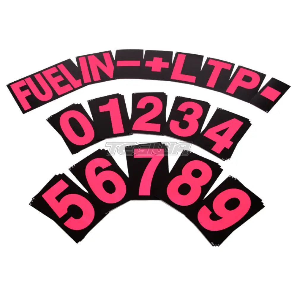 Bg Racing Large Pit Board Number Set Pink Tools