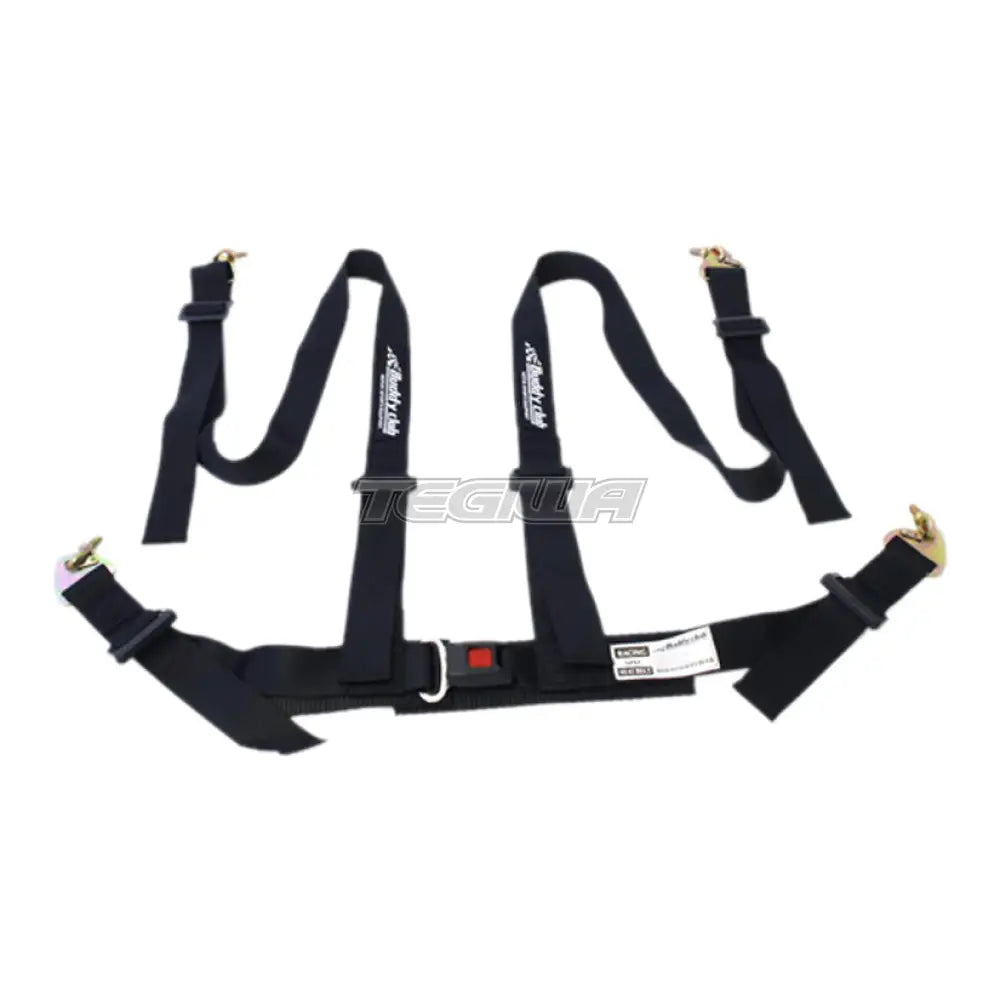 Buddy Club 4 Point Harness Black