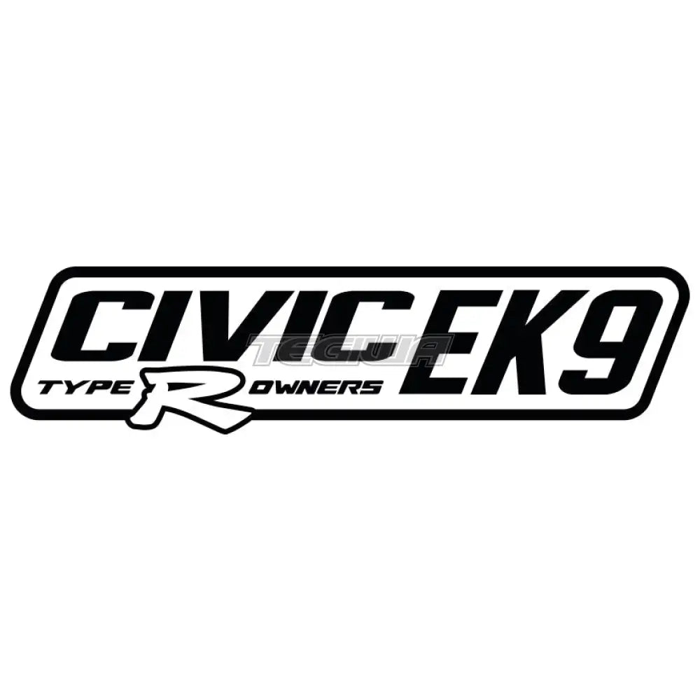 Civic EK9 TYPE R Owners Official Sticker Decal 200mm White