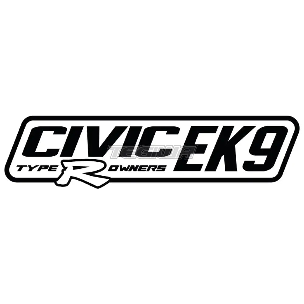 Civic Ek9 Type R Owners Official Sticker Decal 6Inch White Pair - Clearance Decals & Stickers