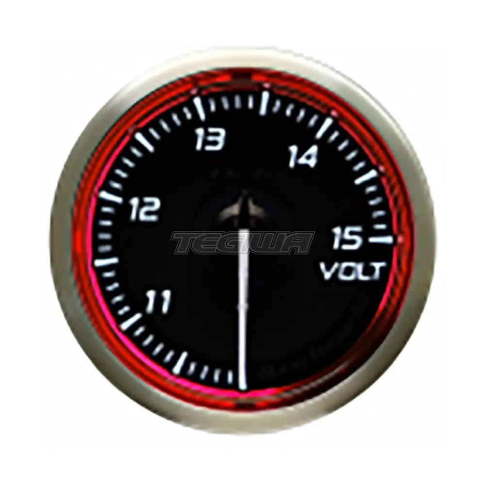 Defi Racer N2 Voltage Gauge - 52mm - 10-15V