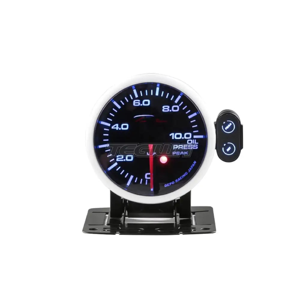 Depo Racing Oil Pressure Bar Stepper Motor Gauge Peak 52Mm Gauges