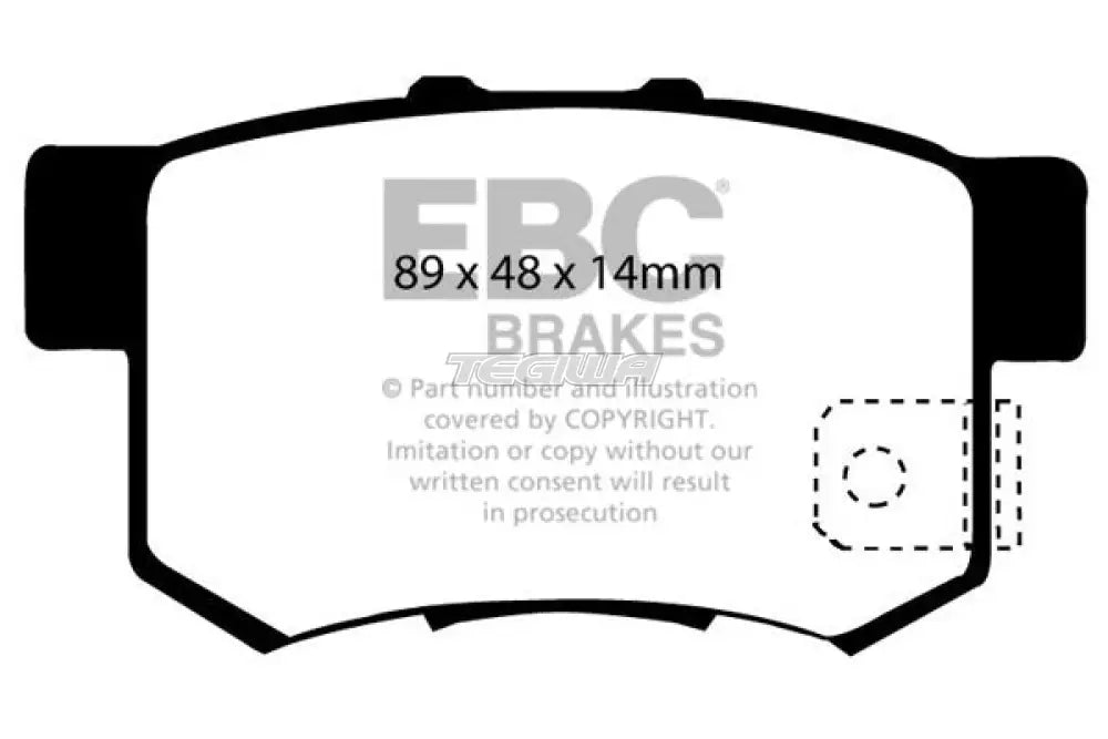 Ebc Greenstuff Rear Pads Suzuki Swift Sport Zc31S 06-12 - Swift Sport Challenge Brake