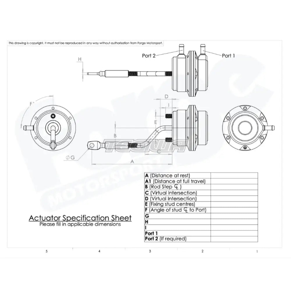 Forge Motorsport Custom Wastegate Actuator Wastegates