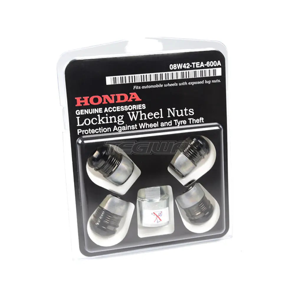 Genuine Honda Alloy Wheel Black Locking Lug Nuts Civic Type-R FK2 FK8 15-21