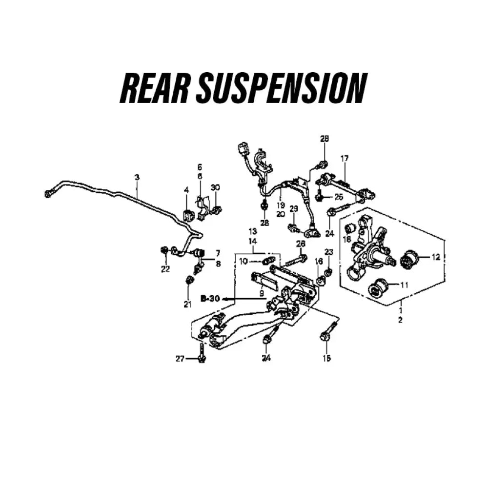 Genuine Honda Suspension Bolt Civic Type R Ep3 01-05 Washers Bolts & Nuts