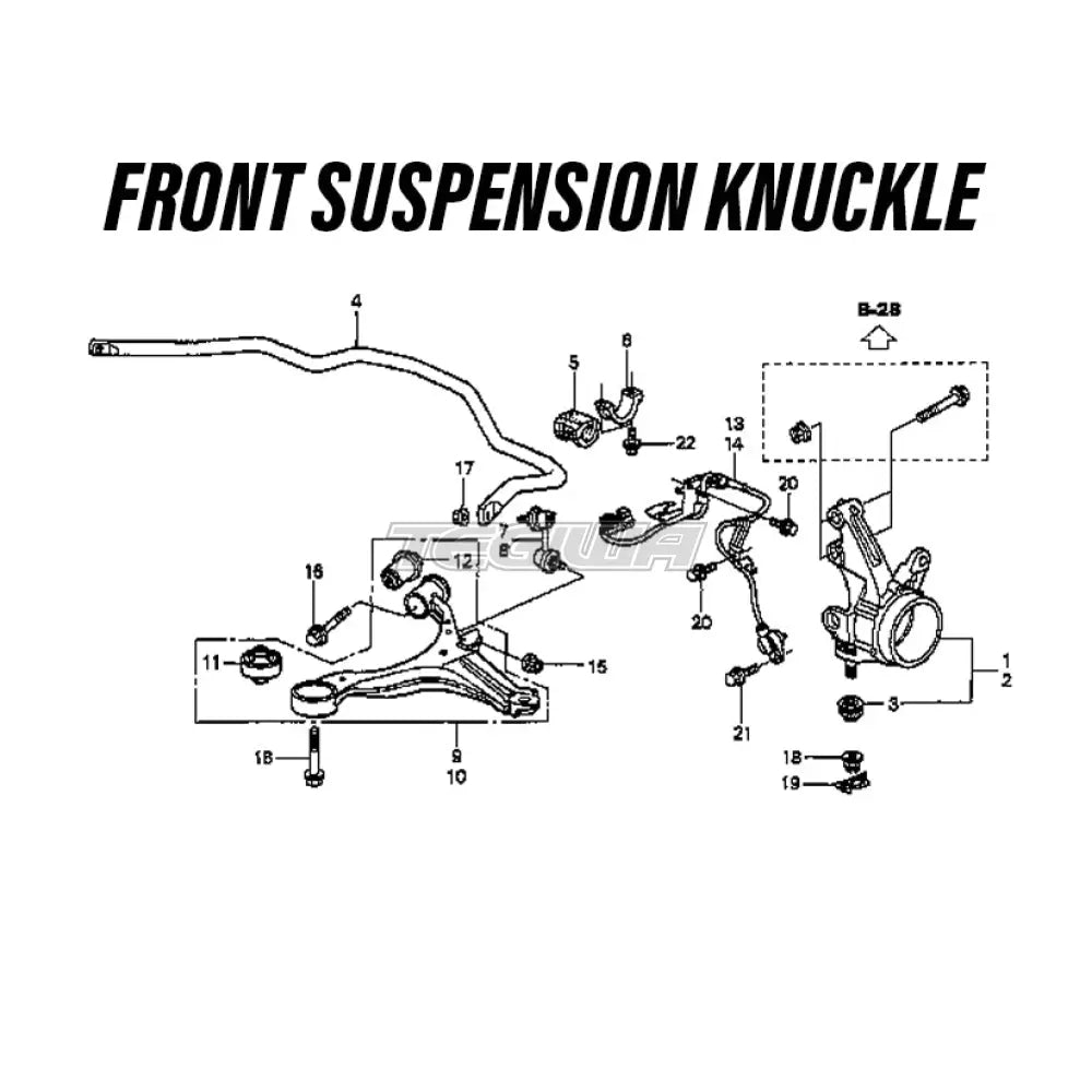 Genuine Honda Suspension Bolt Civic Type R Ep3 01-05 Washers Bolts & Nuts