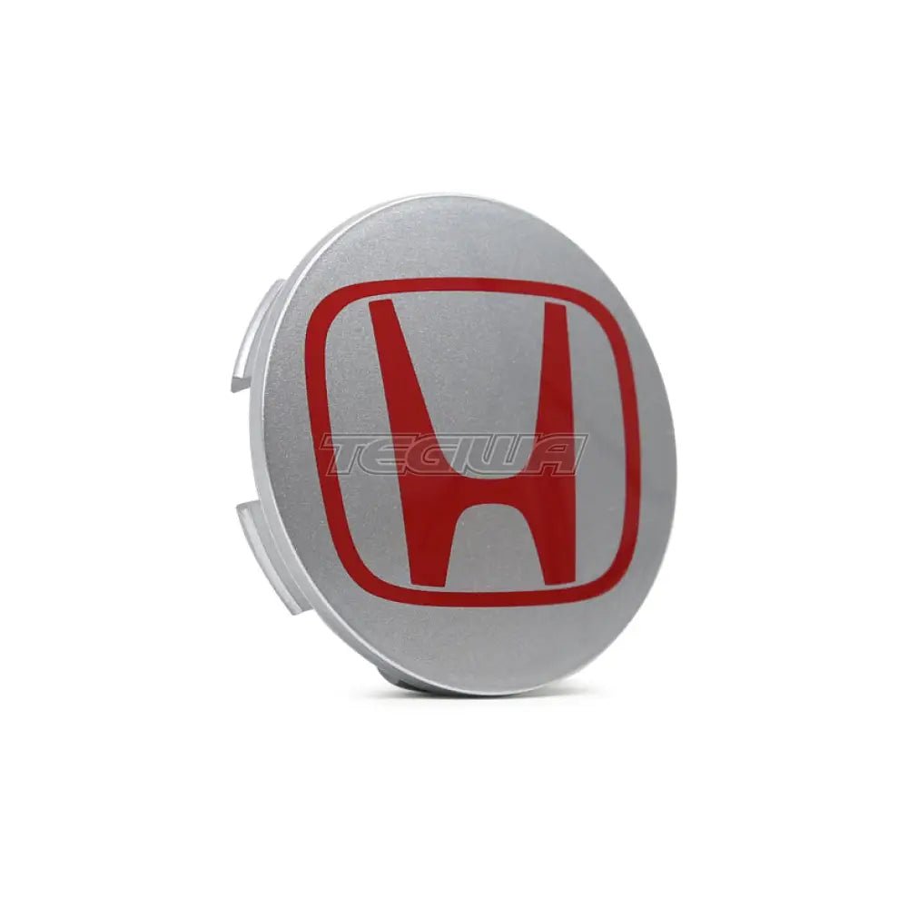 Genuine Honda Wheel Centre Cap Silver With Red Logo Civic Type-R EP3