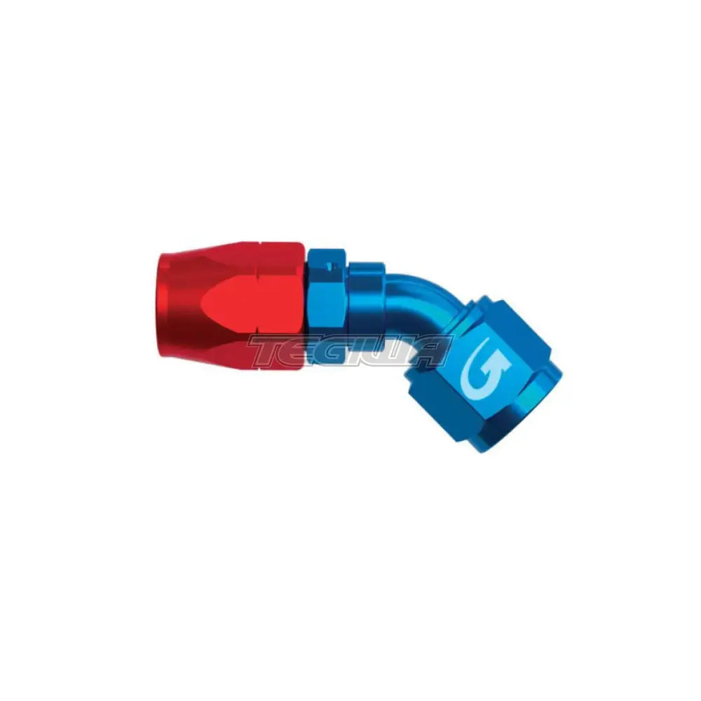 Goodridge 1136 Maxflow Hose End Fitting 45 Degree / An4 Red/Blue Hoses & Fittings