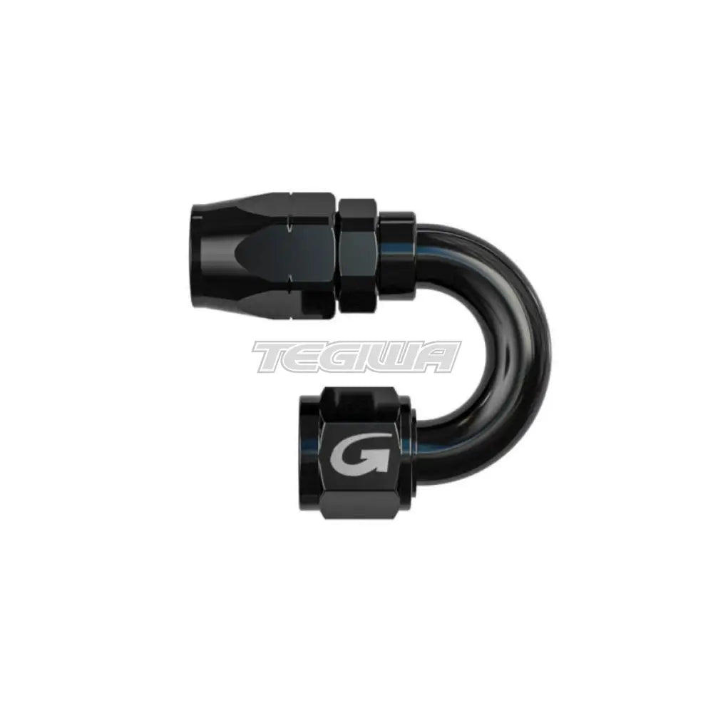 Goodridge 200 Series Reusable Cutter Fitting 180 Degree / An6 Black Hoses & Fittings