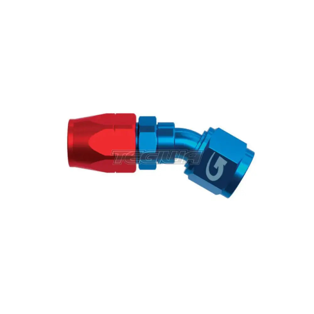 Goodridge 200 Series Reusable Cutter Fitting 30 Degree / An6 Red/Blue Hoses & Fittings