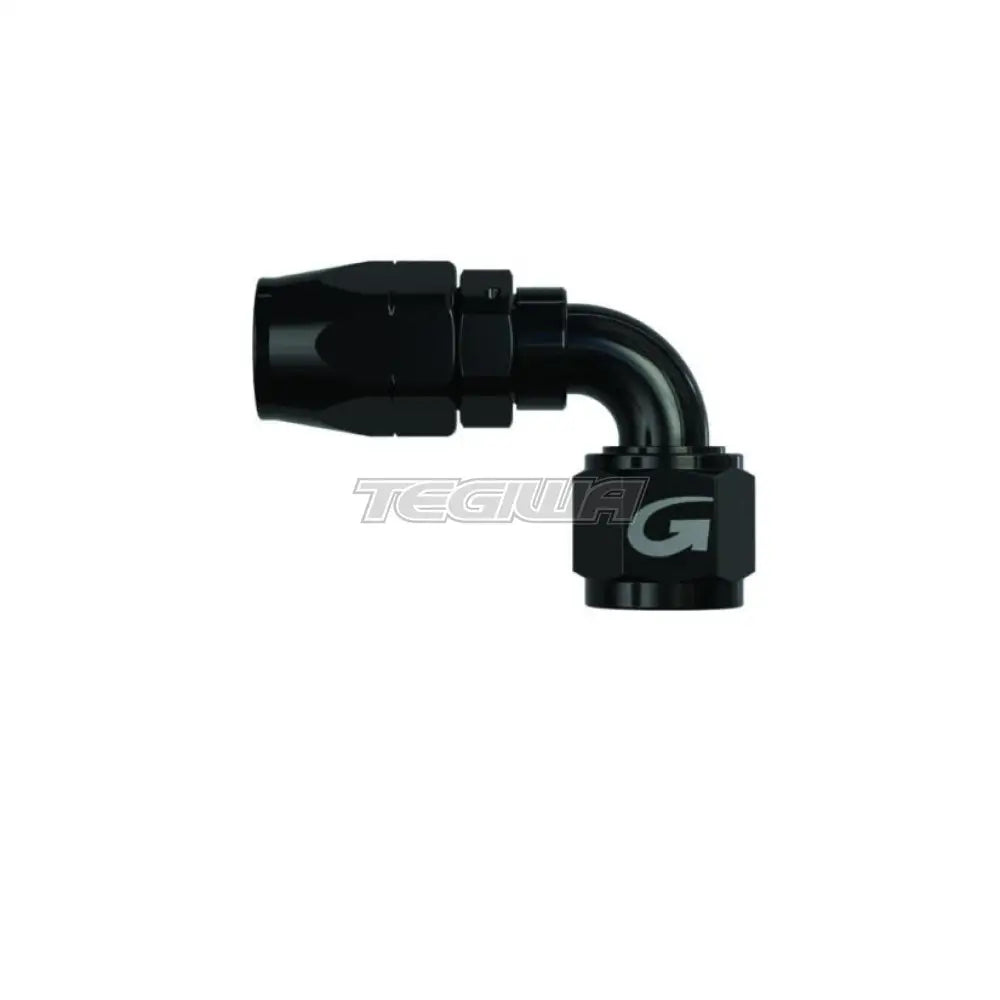 Goodridge 200 Series Reusable Cutter Fitting 90 Degree / An6 Black Hoses & Fittings