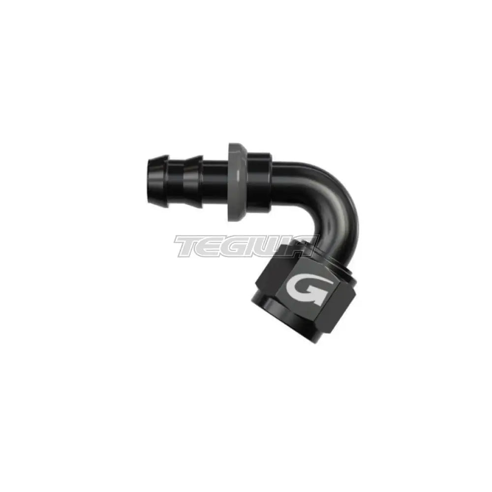 Goodridge 536 Series Rubber Hose And Push Fit Connectors 120 Degree / An6 Black Hoses & Fittings