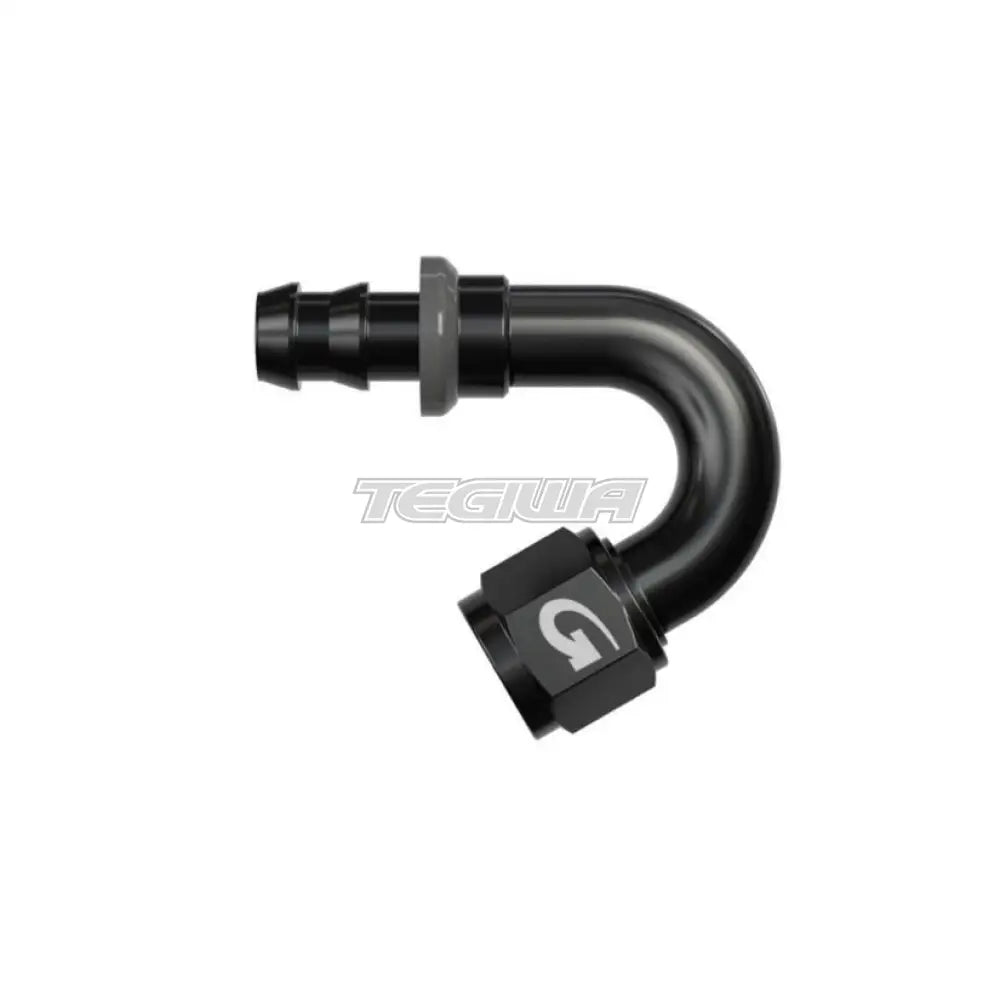 Goodridge 536 Series Rubber Hose And Push Fit Connectors 150 Degree / An6 Black Hoses & Fittings