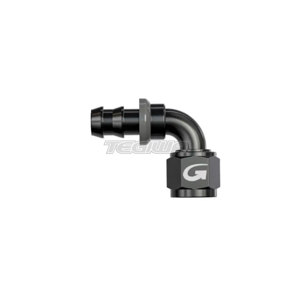 Goodridge 536 Series Rubber Hose And Push Fit Connectors 90 Degree / An4 Black Hoses & Fittings