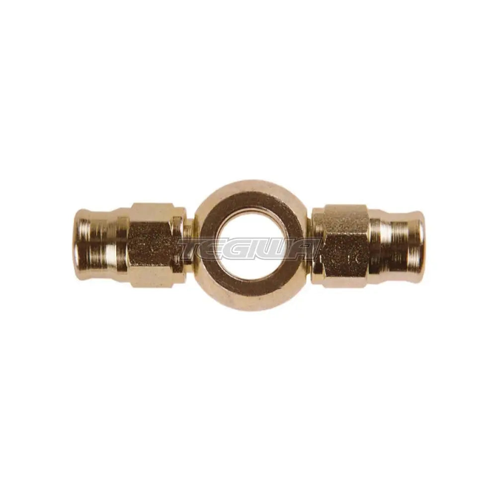 Goodridge 600 Series Reusable Banjo Fitting An3 Straight Double / 10Mm Hole Zinc Plated Brake Lines