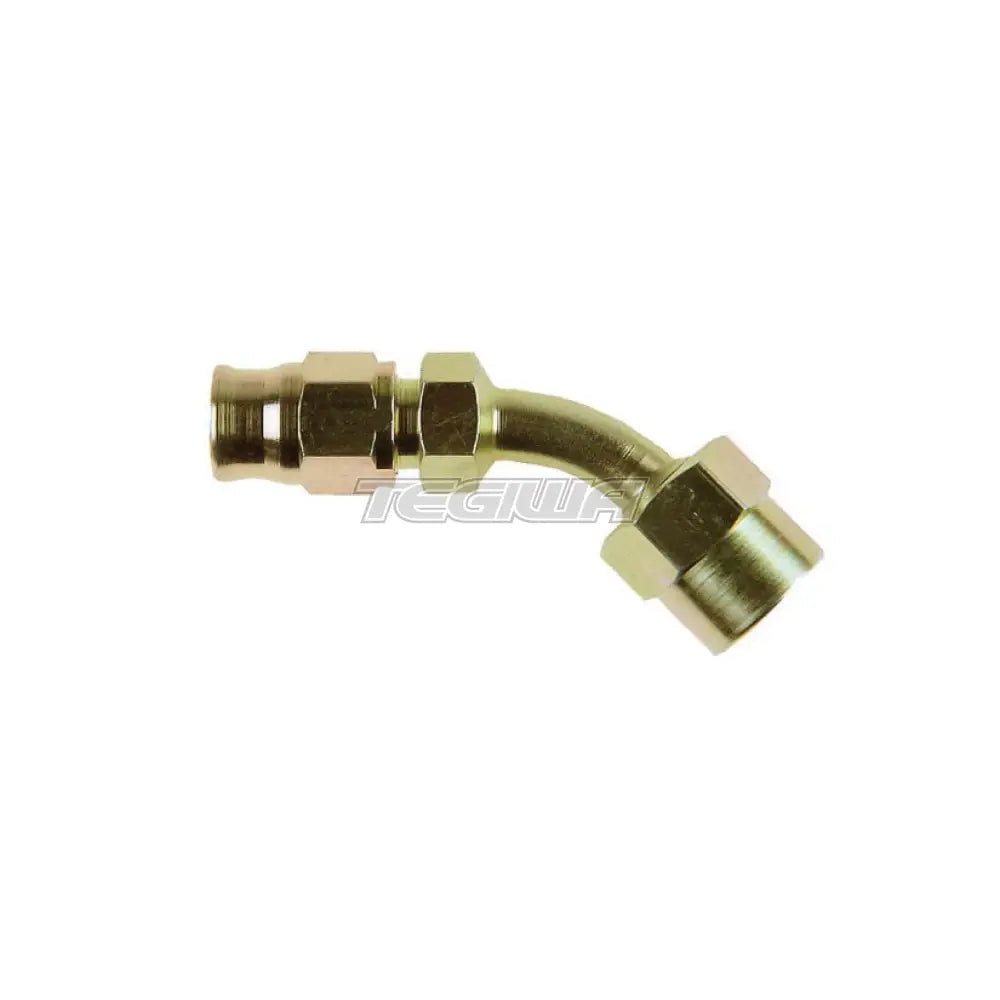 Goodridge 600 Series Reusable Hose Fitting An3 45 Degree Female / 1/8 Bsp Zinc Plated Hoses &