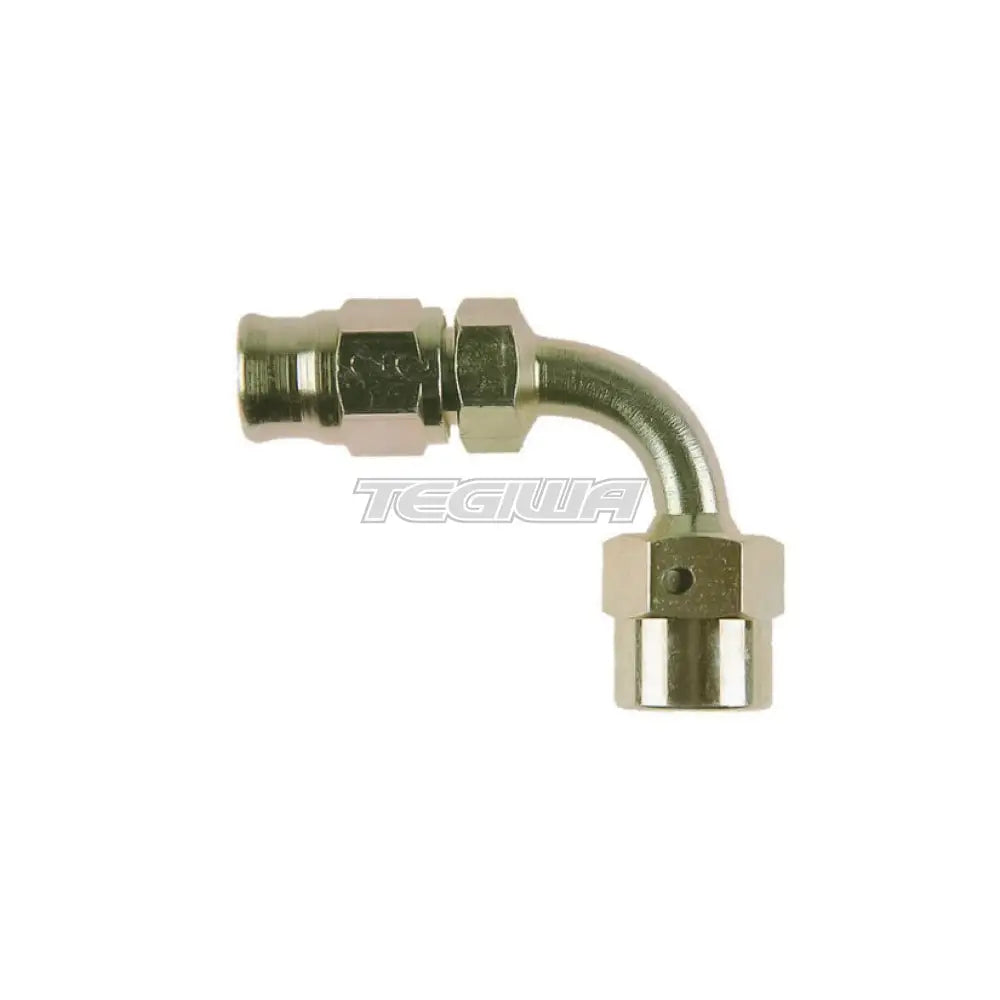 Goodridge 600 Series Reusable Hose Fitting An3 90 Degree Female / 1/8 Bsp Zinc Plated Hoses &