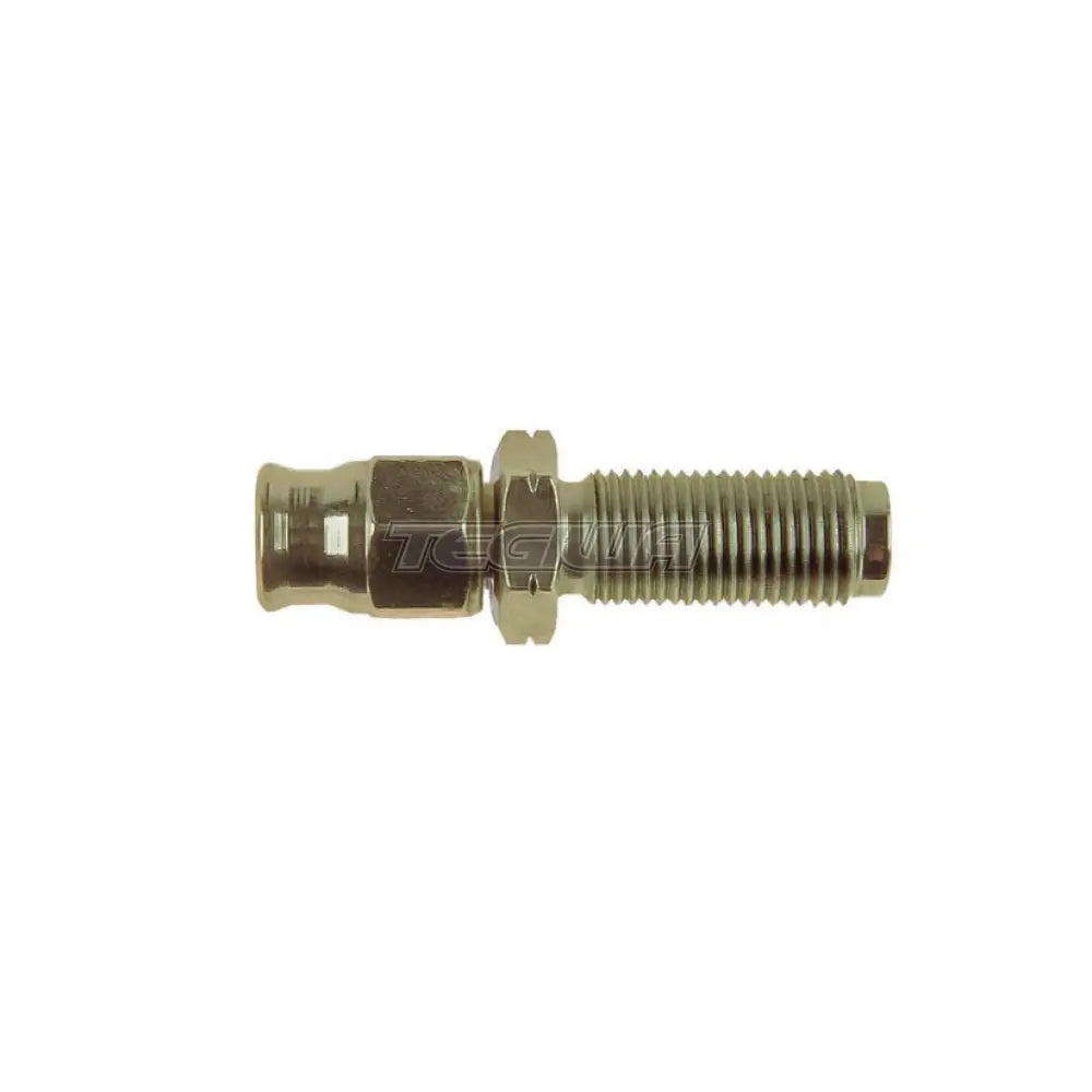 Goodridge 600 Series Reusable Hose Fitting An3 Straight Bulkhead / M10 X 1.0Mm Concave Zinc Plated