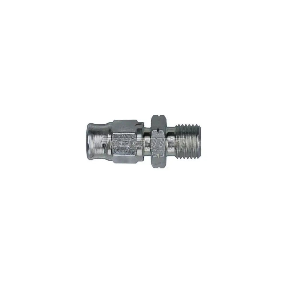 Goodridge 600 Series Reusable Hose Fitting An3 Straight Male / M10 X 1.0Mm Flat Seat Zinc Plated