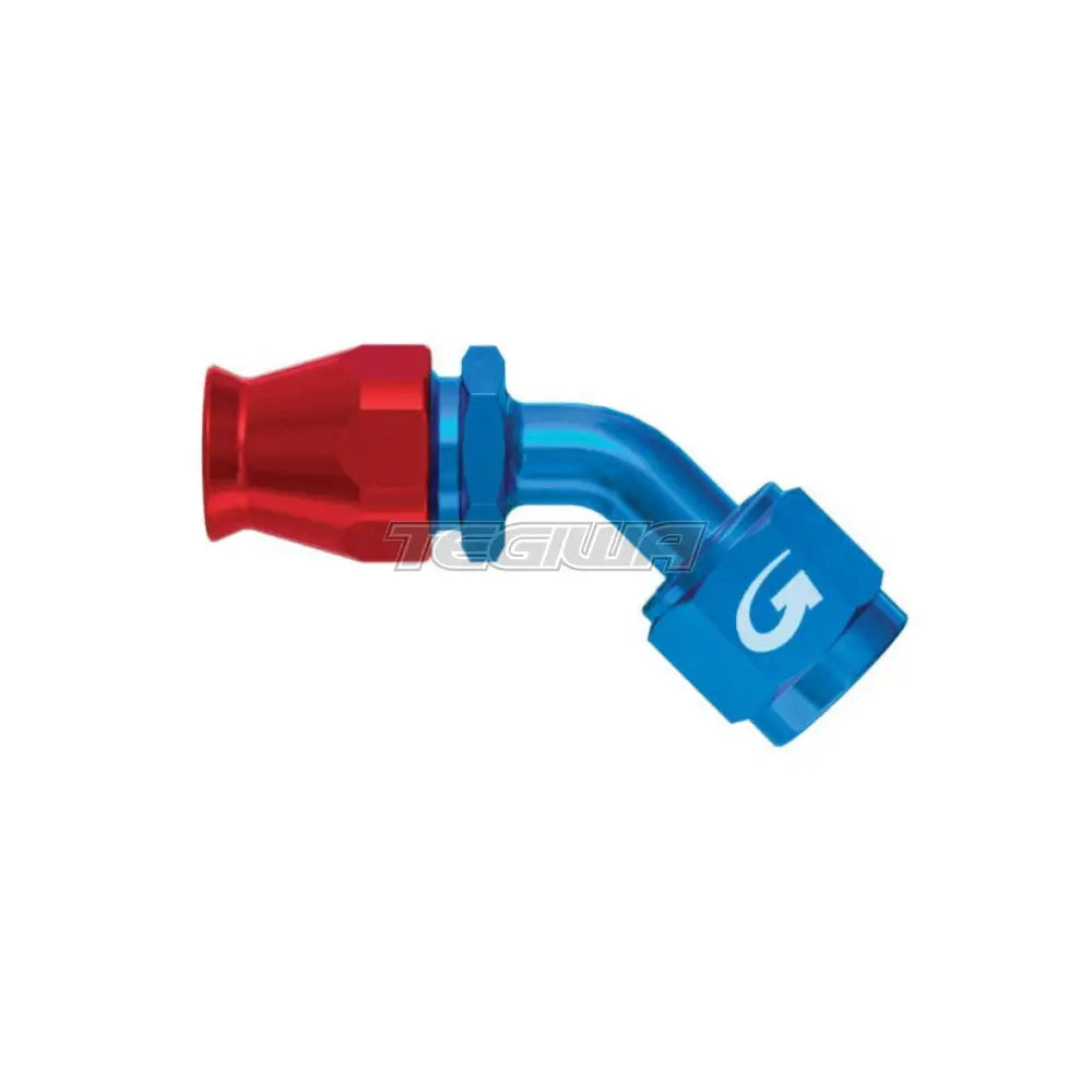 Goodridge 600 Series Reusable Hose Fitting An4 45 Degree Swept Female / 7/16 Jic Aluminium Hoses &