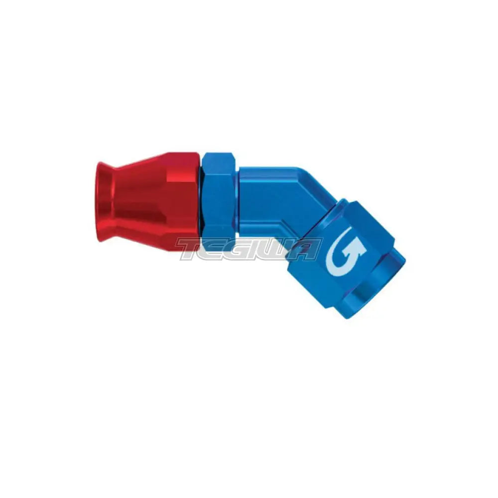 Goodridge 600 Series Reusable Hose Fitting An4 45 Degree Swivel Female / 7/16 Jic Aluminium Hoses &