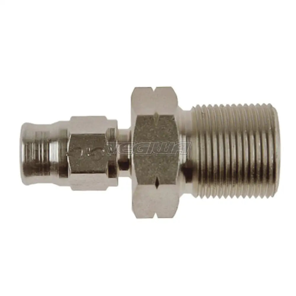 Goodridge 746 - An3 Straight Fixed Female Bulkhead Concave Seat 3/8 X 20 Bsf Zinc Plated Hoses &