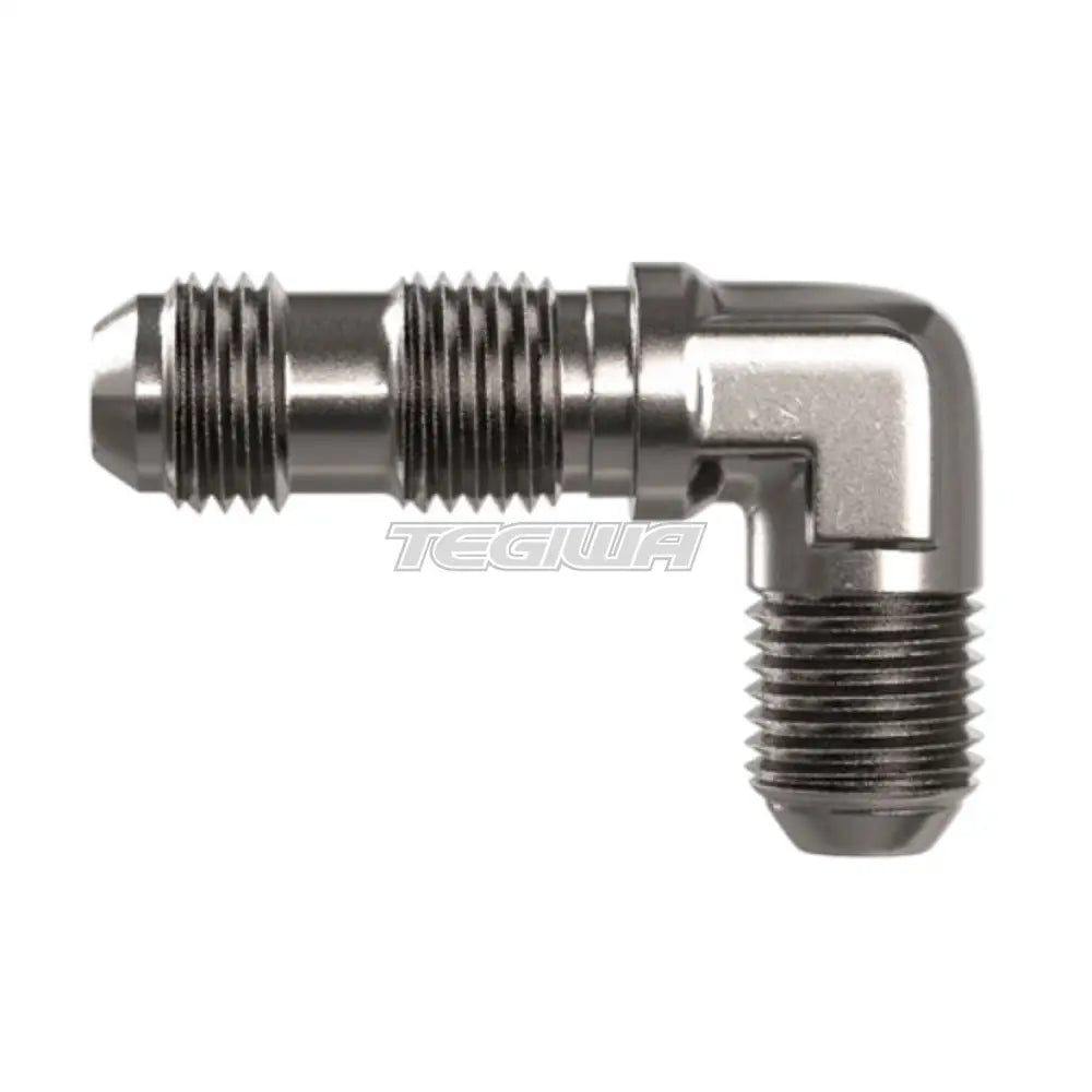 Goodridge 90 Degree Male Bulkhead Adaptor 3/8 X 24 Jic An3 / Stainless Steel Hoses & Fittings