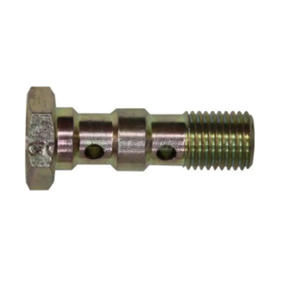 Goodridge Stainless Steel Double Unf Banjo Bolt 3/8 X 24 Jic An3 Long 38Mm Under Hex / Zinc Plated