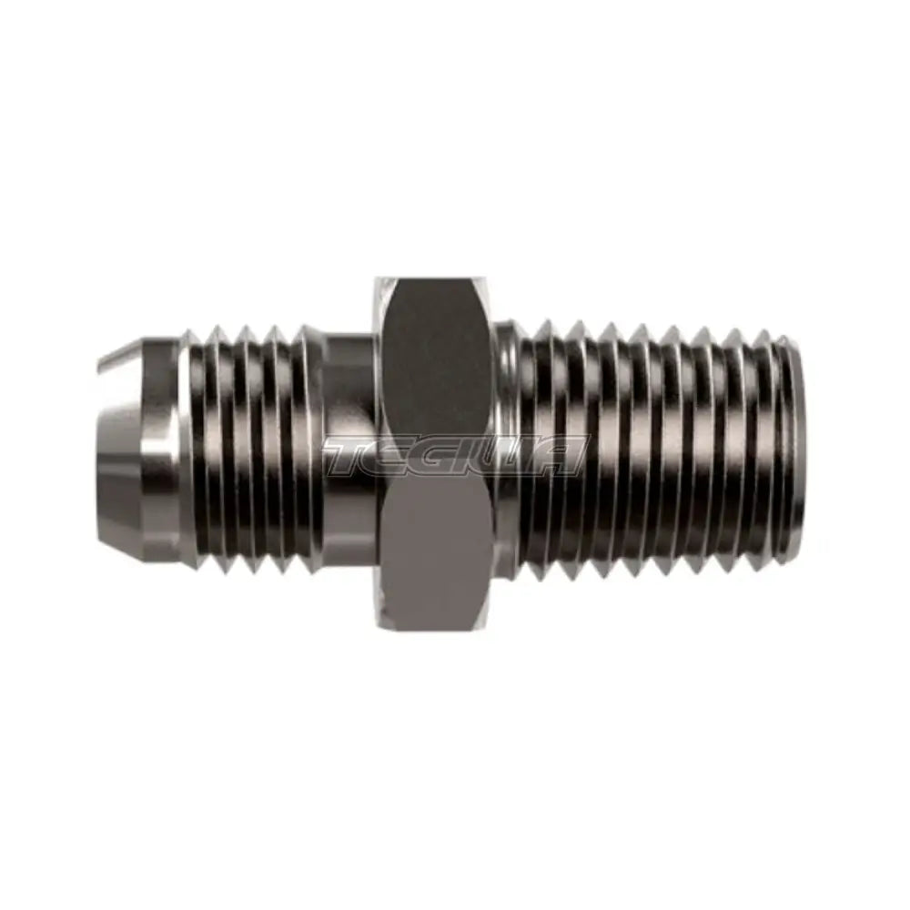 Goodridge Straight Male Jic To Npt Adaptor 7/16 An4 To 1/8 / Stainless Steel Hoses & Fittings